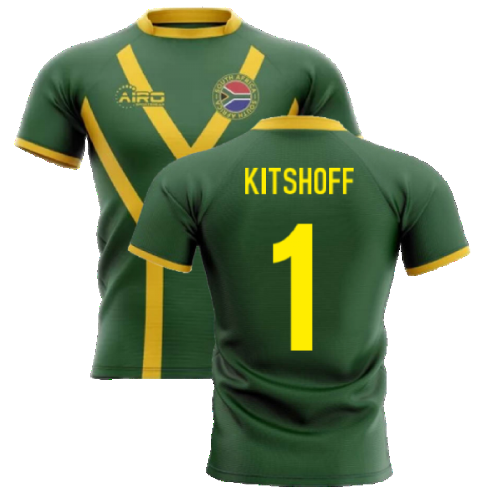 2023-2024 South Africa Springboks Flag Concept Rugby Shirt (Kitshoff 1) Product - Hero Shirts Airo Sportswear   