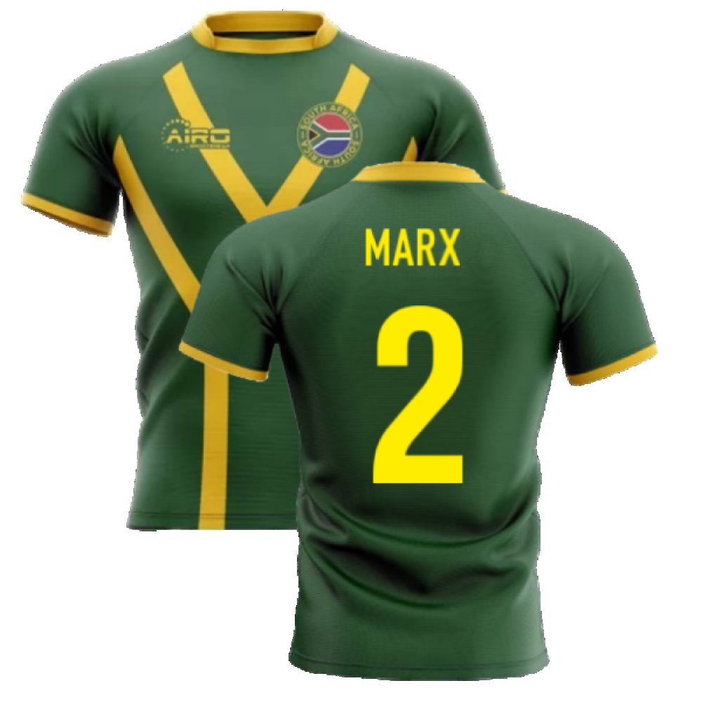 2023-2024 South Africa Springboks Flag Concept Rugby Shirt (Marx 2) Product - Hero Shirts Airo Sportswear   