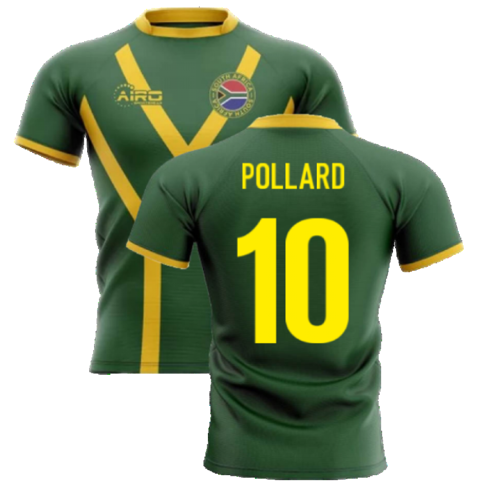 2023-2024 South Africa Springboks Flag Concept Rugby Shirt (Pollard 10) Product - Hero Shirts Airo Sportswear   