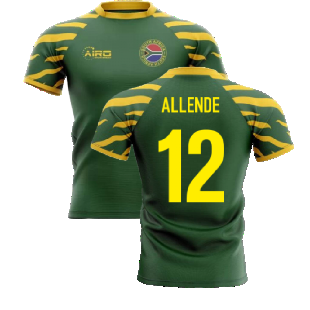 2023-2024 South Africa Springboks Home Concept Rugby Shirt (Allende 12) Product - Hero Shirts Airo Sportswear   