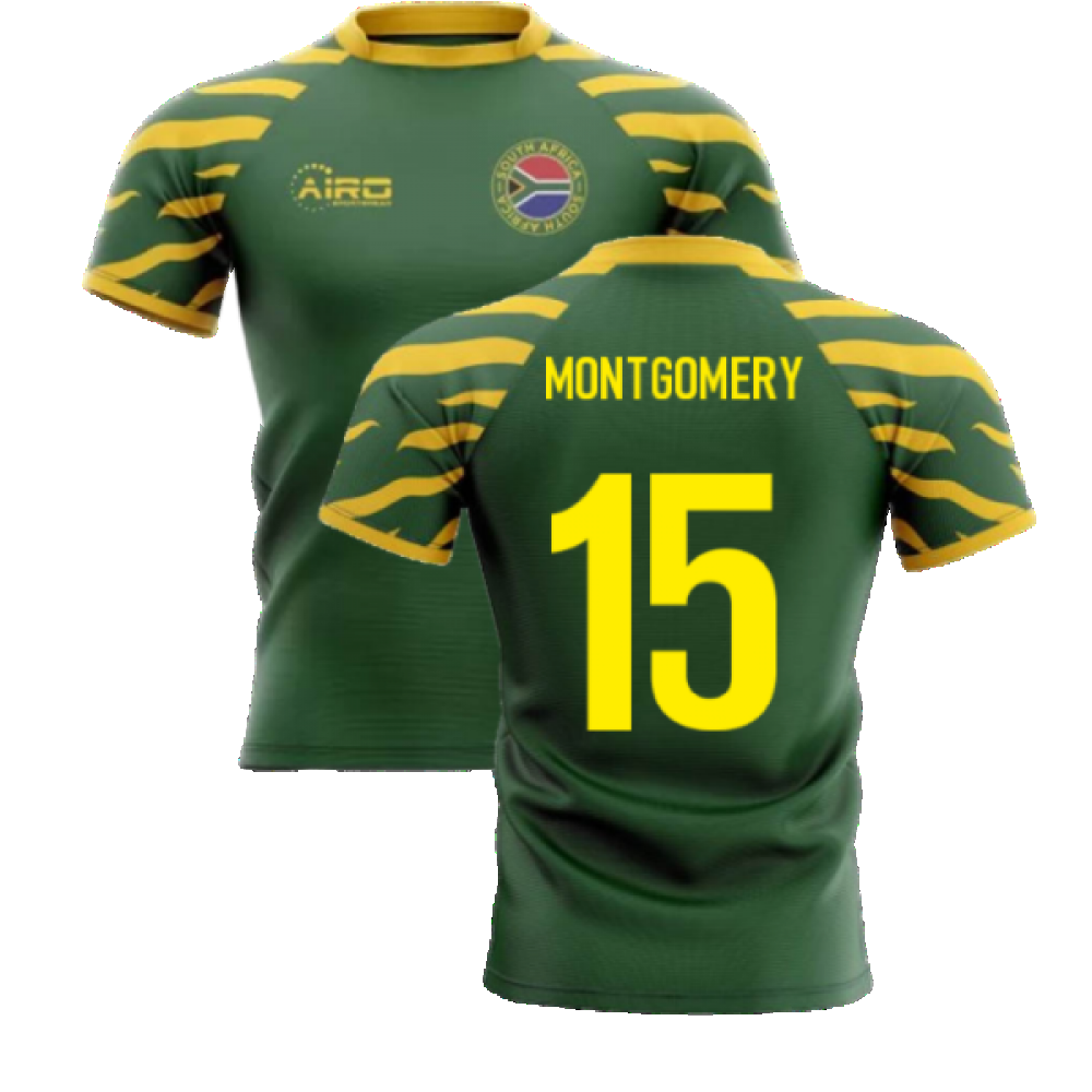 2023-2024 South Africa Springboks Home Concept Rugby Shirt (Montgomery 15) Product - Hero Shirts Airo Sportswear   