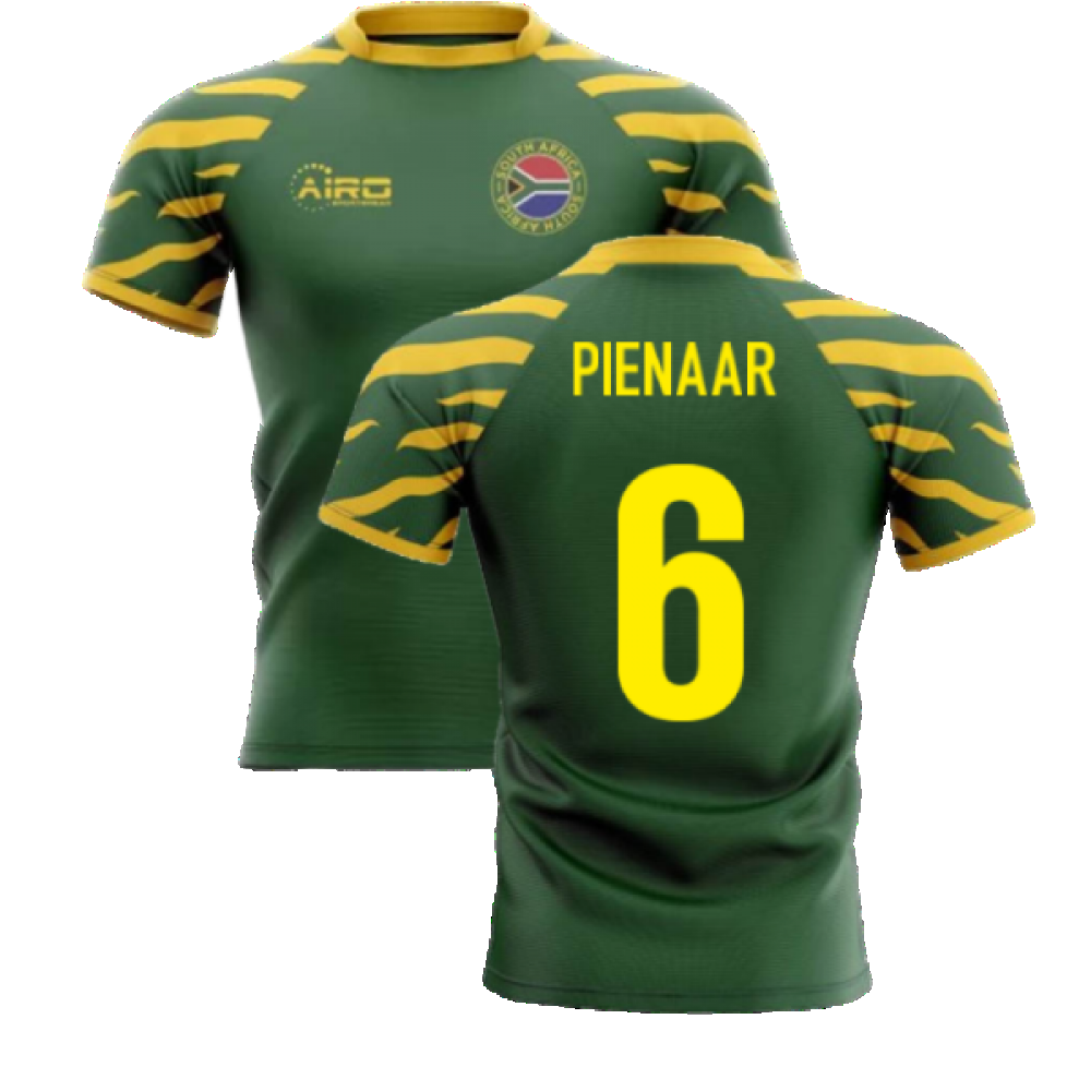 2023-2024 South Africa Springboks Home Concept Rugby Shirt (Pienaar 6) Product - Hero Shirts Airo Sportswear   