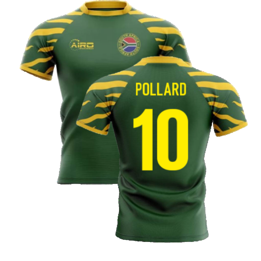 2023-2024 South Africa Springboks Home Concept Rugby Shirt (Pollard 10) Product - Hero Shirts Airo Sportswear   