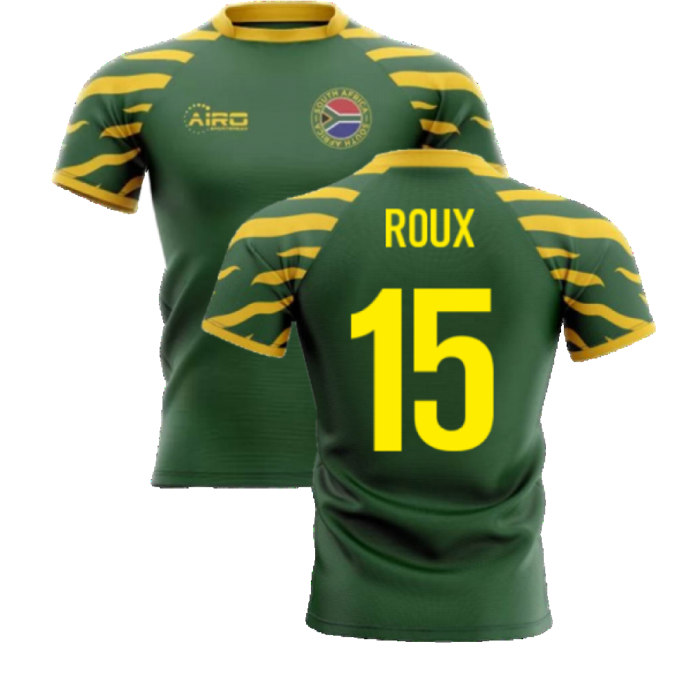 2023-2024 South Africa Springboks Home Concept Rugby Shirt (Roux 15) Product - Hero Shirts Airo Sportswear   