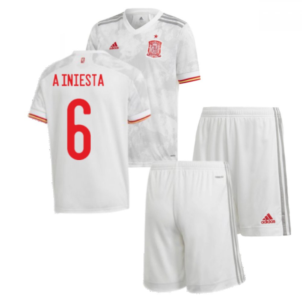 2020-2021 Spain Away Youth Kit (A INIESTA 6) Product - Hero Shirts Adidas   