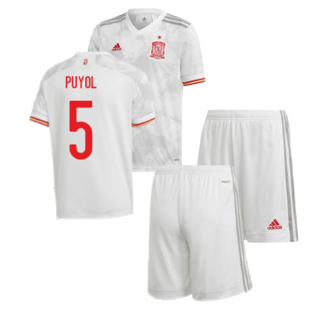 2020-2021 Spain Away Youth Kit (PUYOL 5) Product - Hero Shirts Adidas   