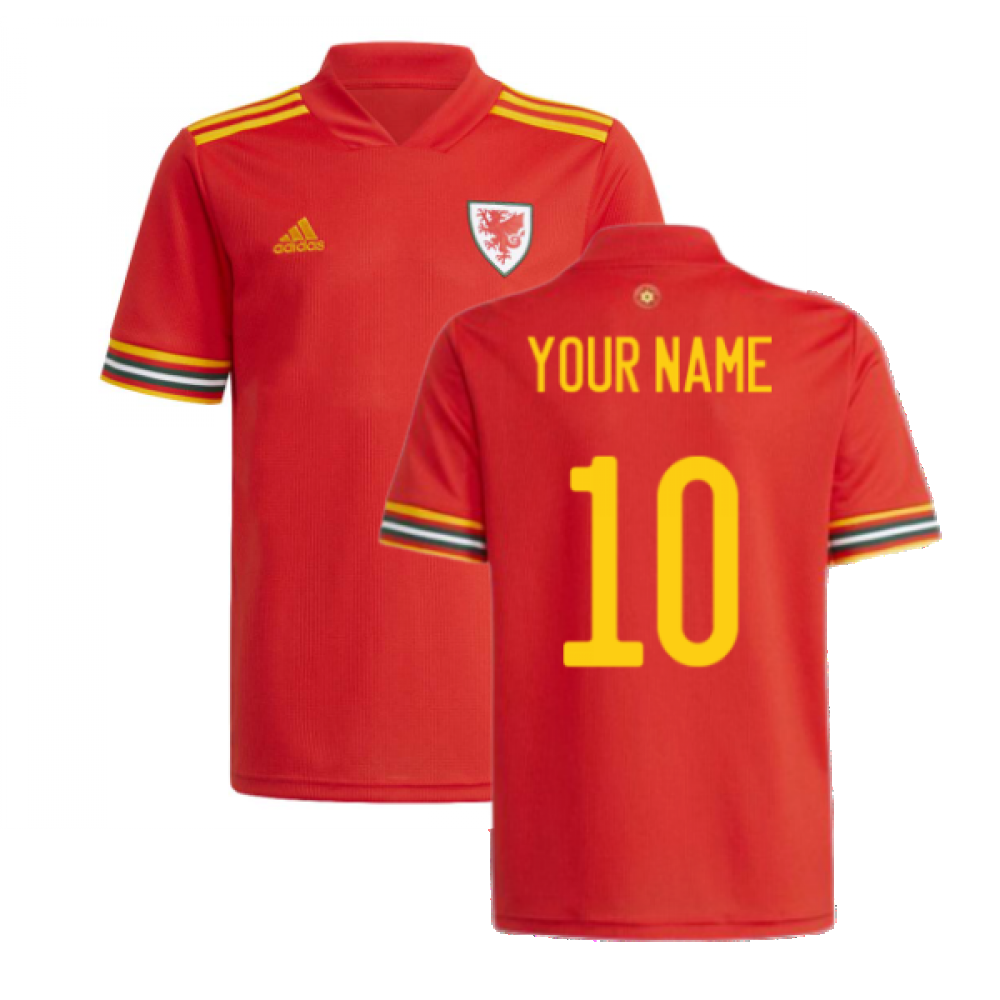 2020-2021 Wales Home Adidas Football Shirt (Your Name) Product - Hero Shirts Adidas   