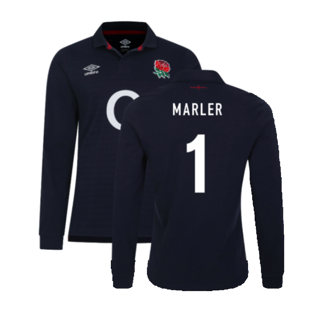 2023-2024 England Rugby Alternate LS Classic Jersey (Kids) (Marler 1) Product - Hero Shirts Umbro   