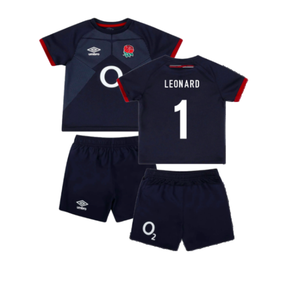 2023-2024 England Rugby Alternate Replica Infant Kit (Leonard 1) Product - Hero Shirts Umbro   