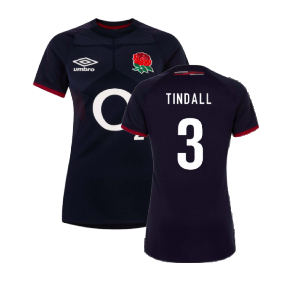 2023-2024 England Rugby Alternate Shirt (Ladies) (Tindall 3) Product - Hero Shirts Umbro   