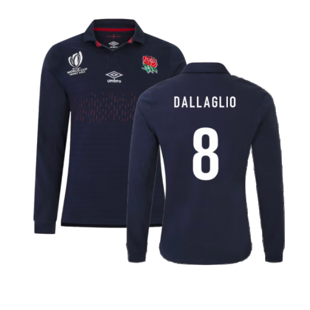 England RWC 2023 Alternate Rugby LS Classic Shirt (Dallaglio 8) Product - Hero Shirts Umbro   