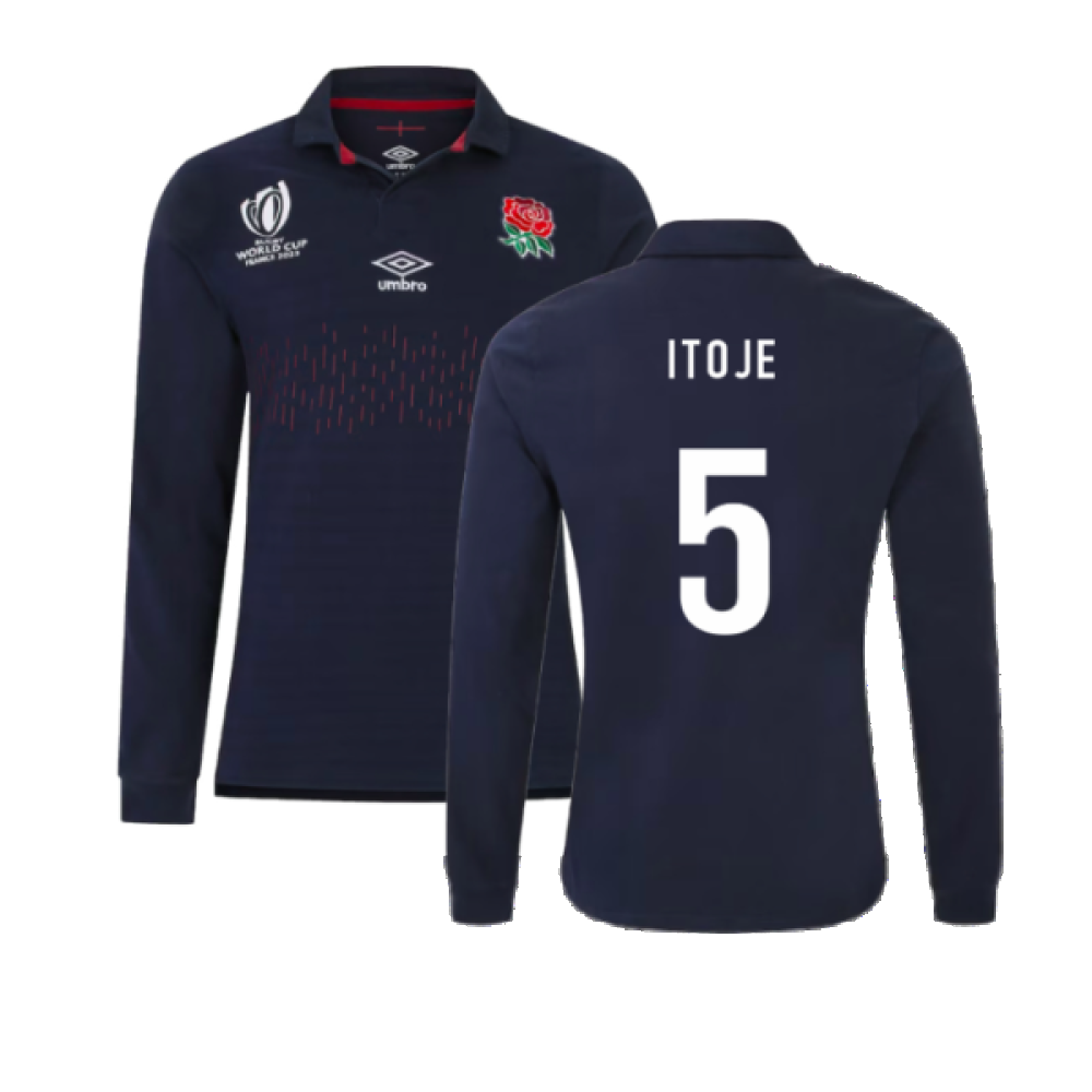 England RWC 2023 Alternate Rugby LS Classic Shirt (Itoje 5) Product - Hero Shirts Umbro   