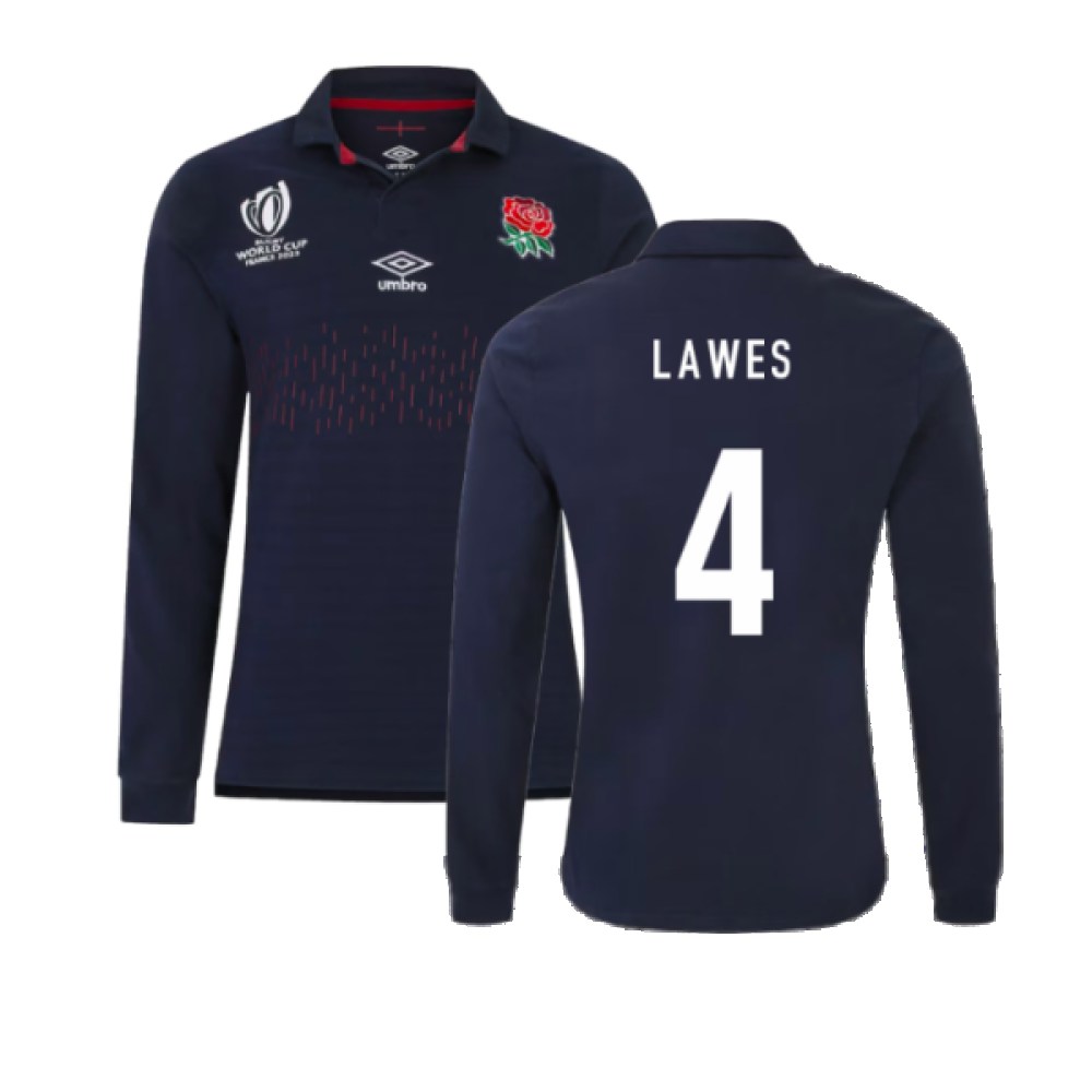 England RWC 2023 Alternate Rugby LS Classic Shirt (Lawes 4) Product - Hero Shirts Umbro   