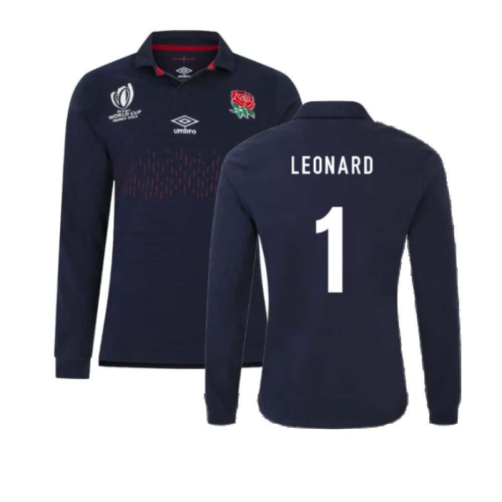 England RWC 2023 Alternate Rugby LS Classic Shirt (Leonard 1) Product - Hero Shirts Umbro   