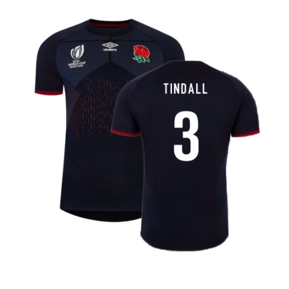 England RWC 2023 Rugby Alternate Jersey (Tindall 3) Product - Hero Shirts Umbro   