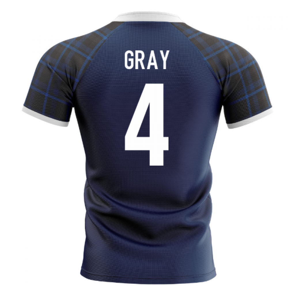 2023-2024 Scotland Home Concept Rugby Shirt (Gray 4) Product - Hero Shirts Airo Sportswear   