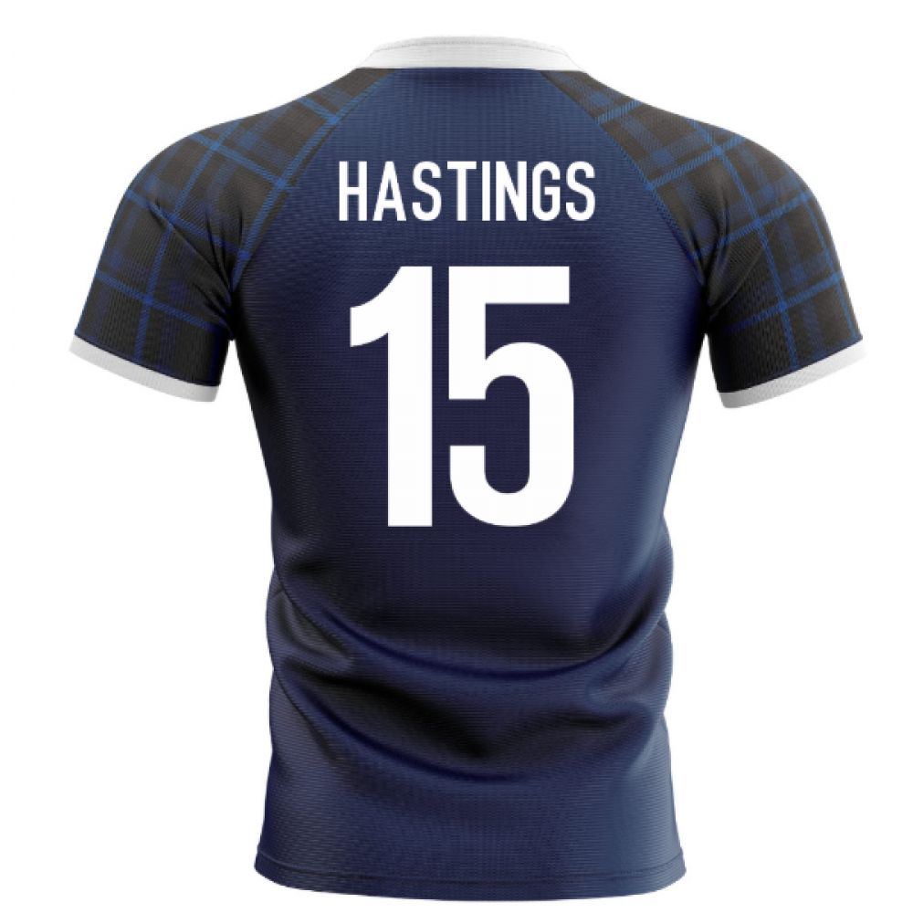 2023-2024 Scotland Home Concept Rugby Shirt (Hastings 15) Product - Hero Shirts Airo Sportswear   