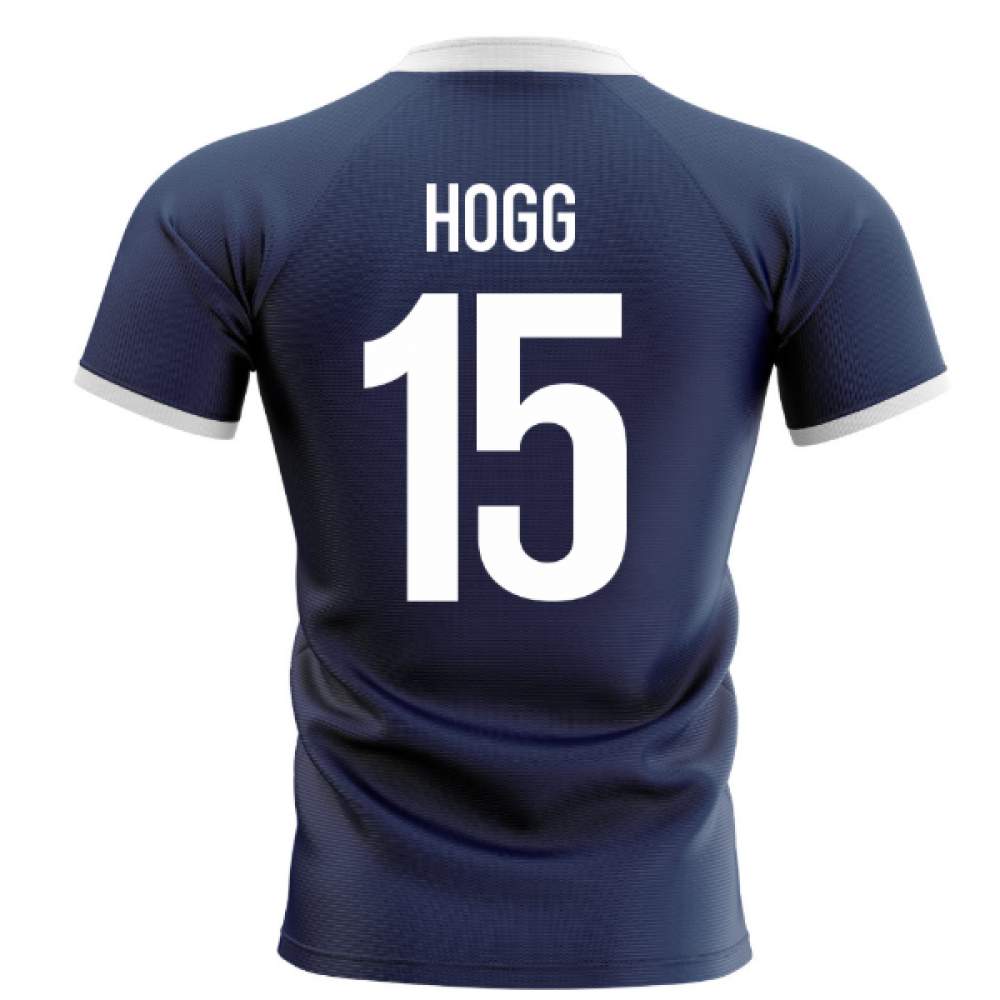 2023-2024 Scotland Flag Concept Rugby Shirt (Hogg 15) Product - Hero Shirts Airo Sportswear   