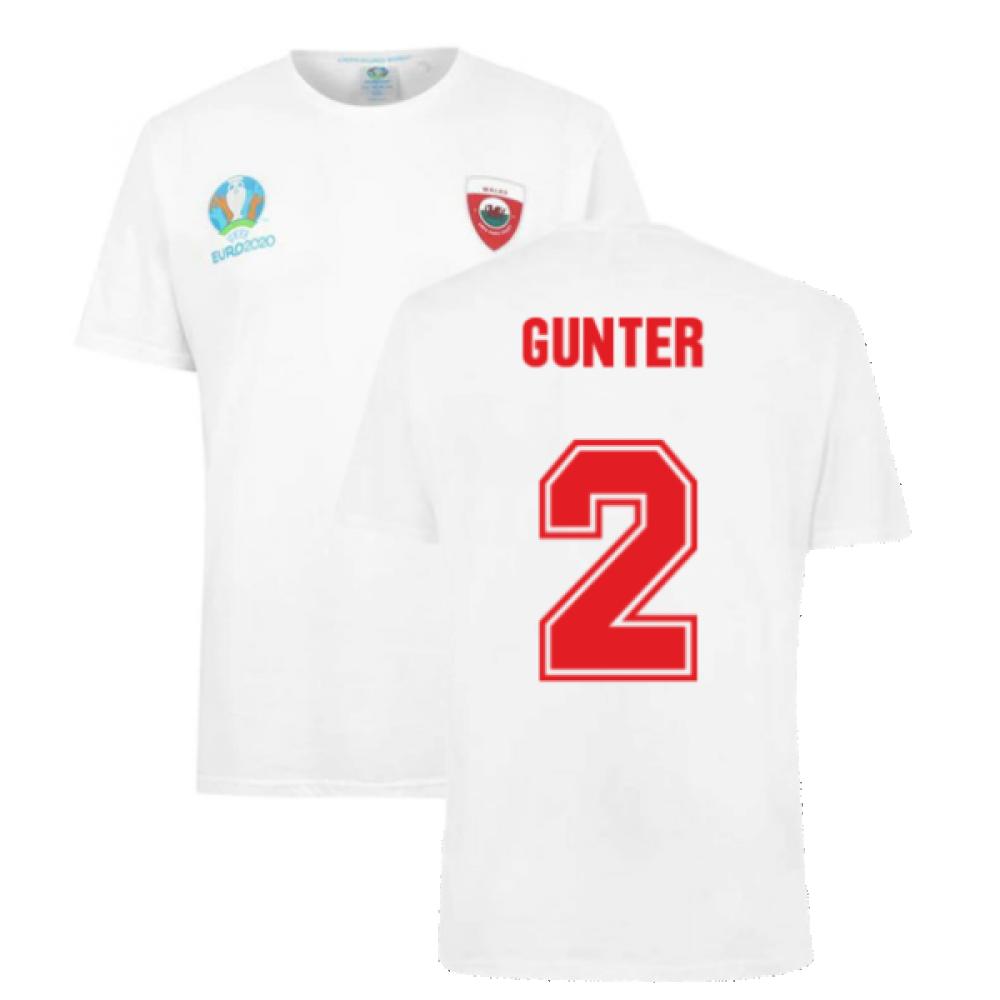 Wales 2021 Polyester T-Shirt (White) (GUNTER 2) Product - T-Shirt UEFA   