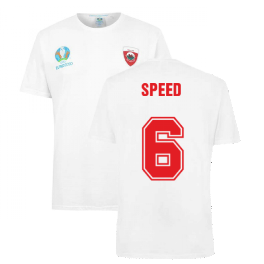 Wales 2021 Polyester T-Shirt (White) (SPEED 6) Product - T-Shirt UEFA   