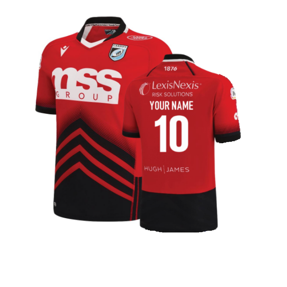2022-2023 Cardiff Blues Away Rugby Shirt (Your Name) Product - Hero Shirts Macron   