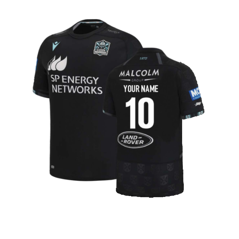 2022-2023 Glasgow Warriors Rugby Home Shirt (Kids) (Your Name) Product - Hero Shirts Macron   
