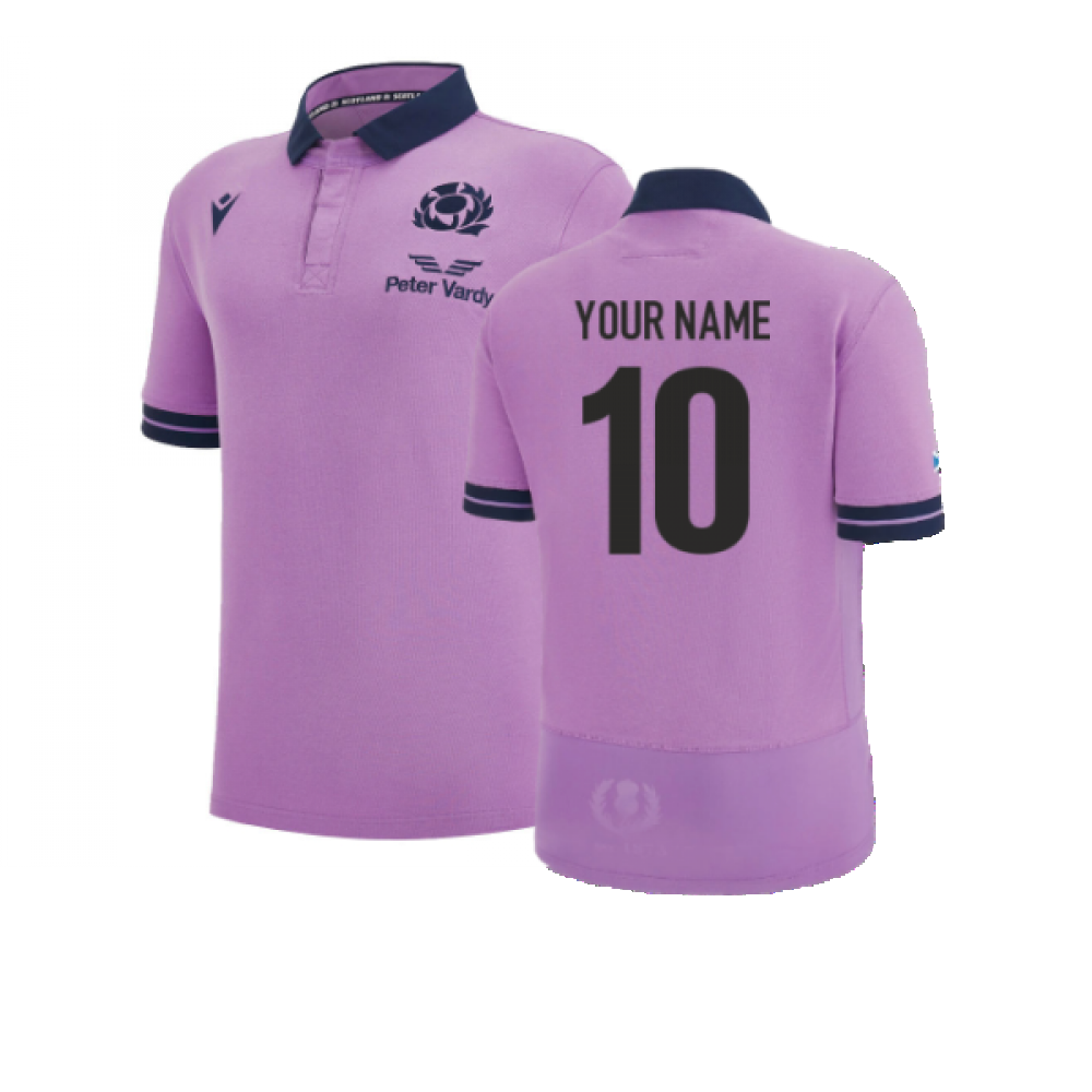 2022-2023 Scotland Rugby Away Cotton Shirt (Your Name)