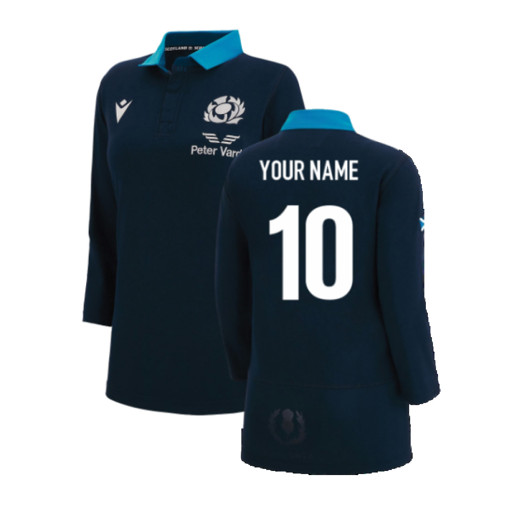 2022-2023 Scotland Home Cotton Rugby Shirt (Ladies) (Your Name)_0