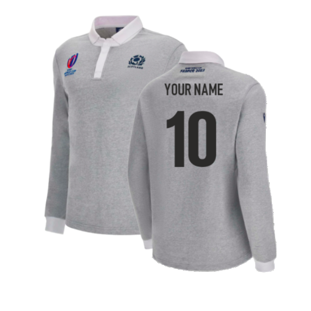 Scotland RWC 2023 Mens Rugby World Cup Shirt (Grey) (Your Name)_0
