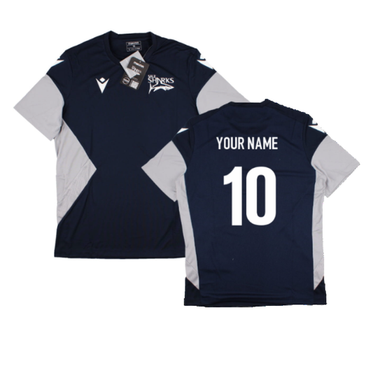 2022-2023 Sale Sharks Training Tee (Navy) (Your Name)_0
