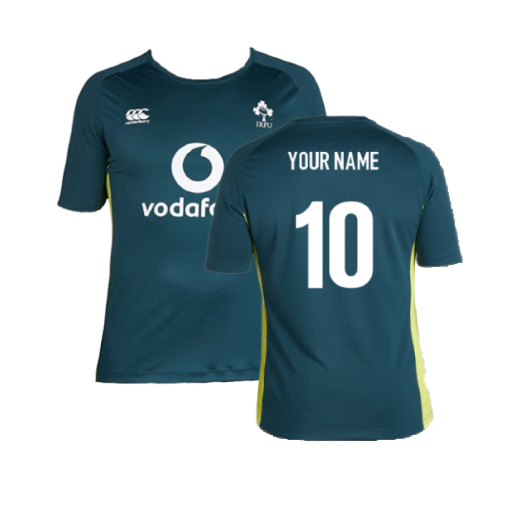 2016-2017 Ireland Superlight Poly Tee (Deep Teal) (Your Name) Product - Hero Shirts Canterbury   