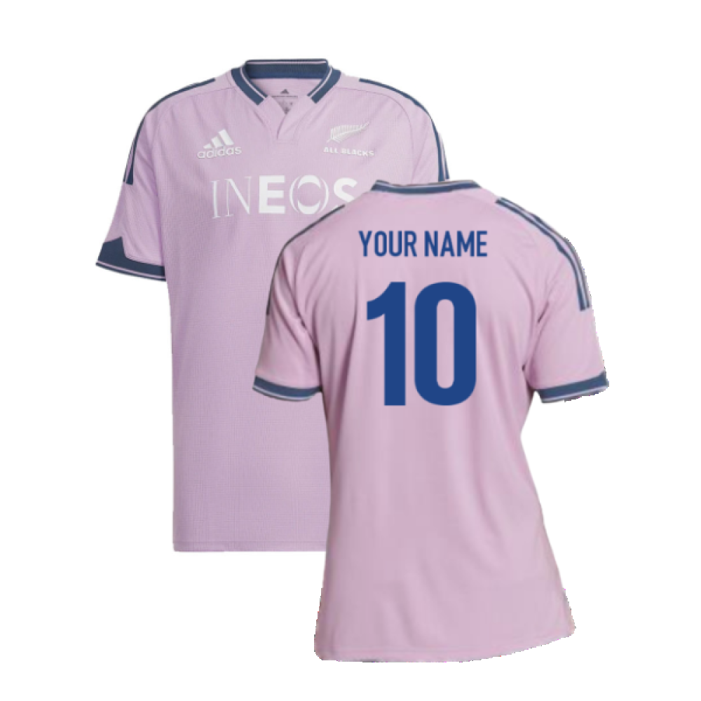 2022-2023 New Zealand All Blacks Training Jersey (Pink) (Your Name)_0