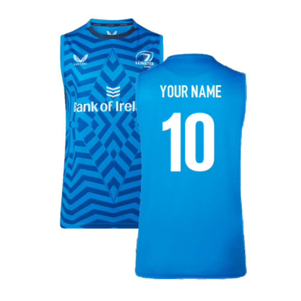 2023-2024 Leinster Training Vest (Blue) (Your Name) Product - Hero Shirts Castore   