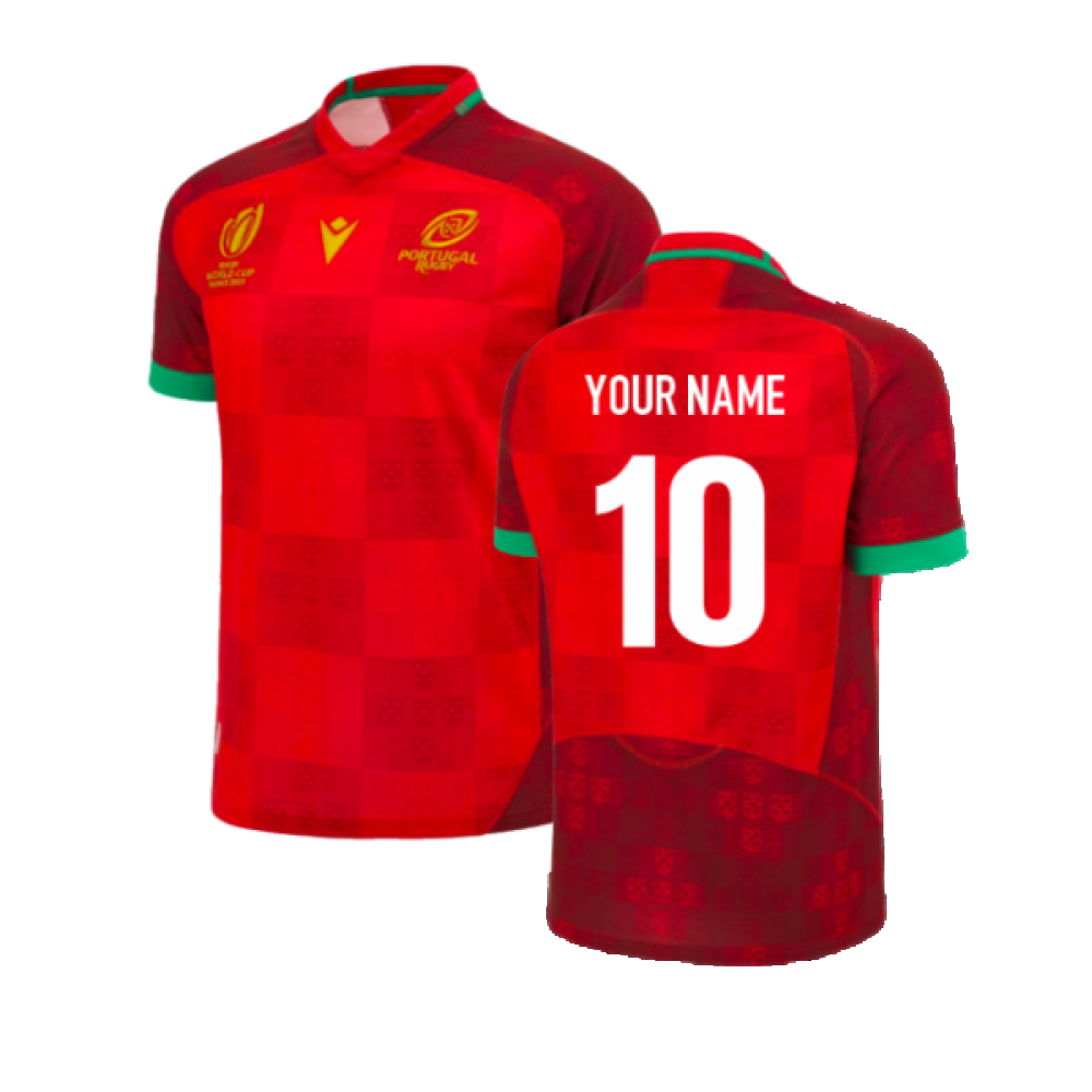 Portugal RWC 2023 Home Replica Rugby Shirt (Your Name) Product - Hero Shirts Macron   