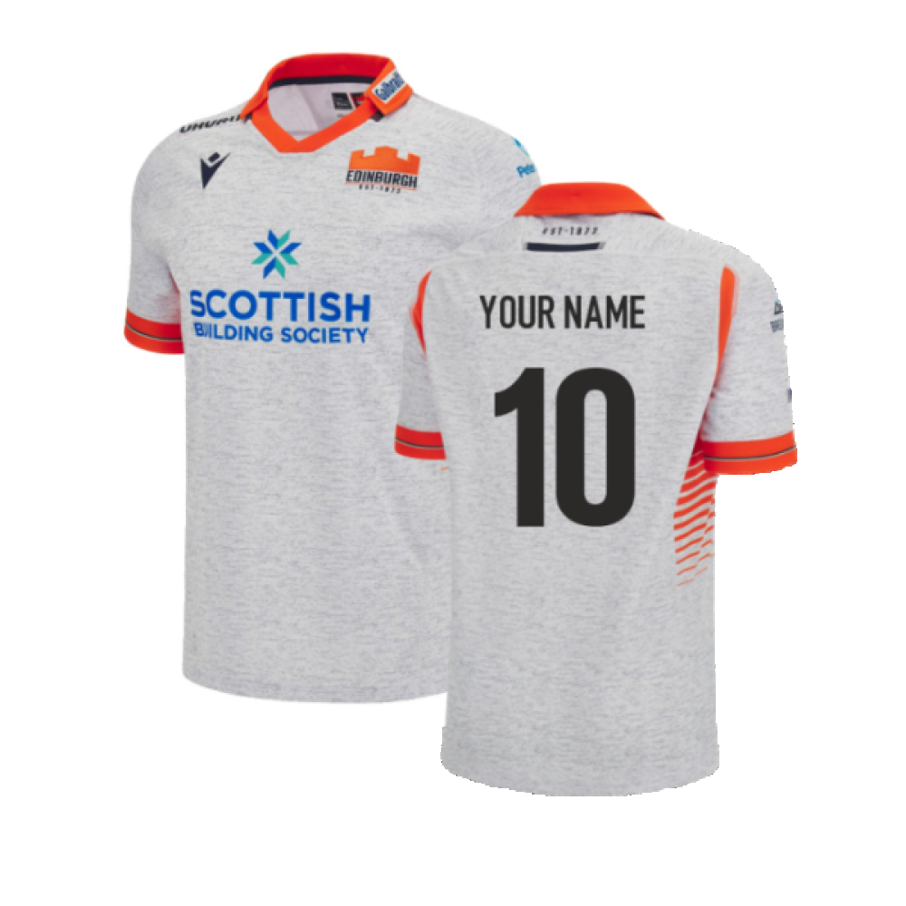2023-2024 Edinburgh Rugby Away Shirt (Your Name) Product - Hero Shirts Macron   