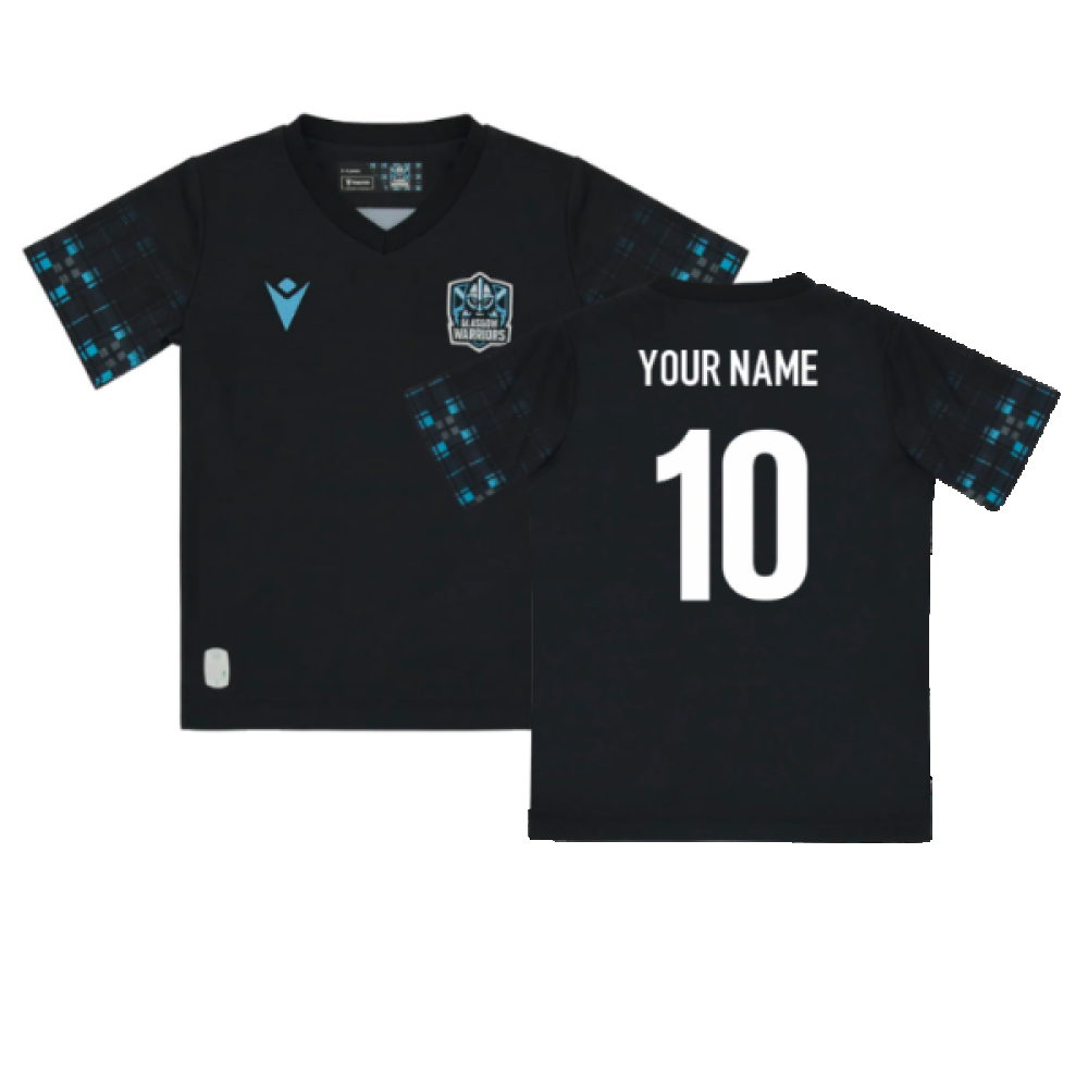 2023-2024 Glasgow Warriors Home Rugby Mini Kit Shirt (Your Name) Product - Hero Shirts Macron   