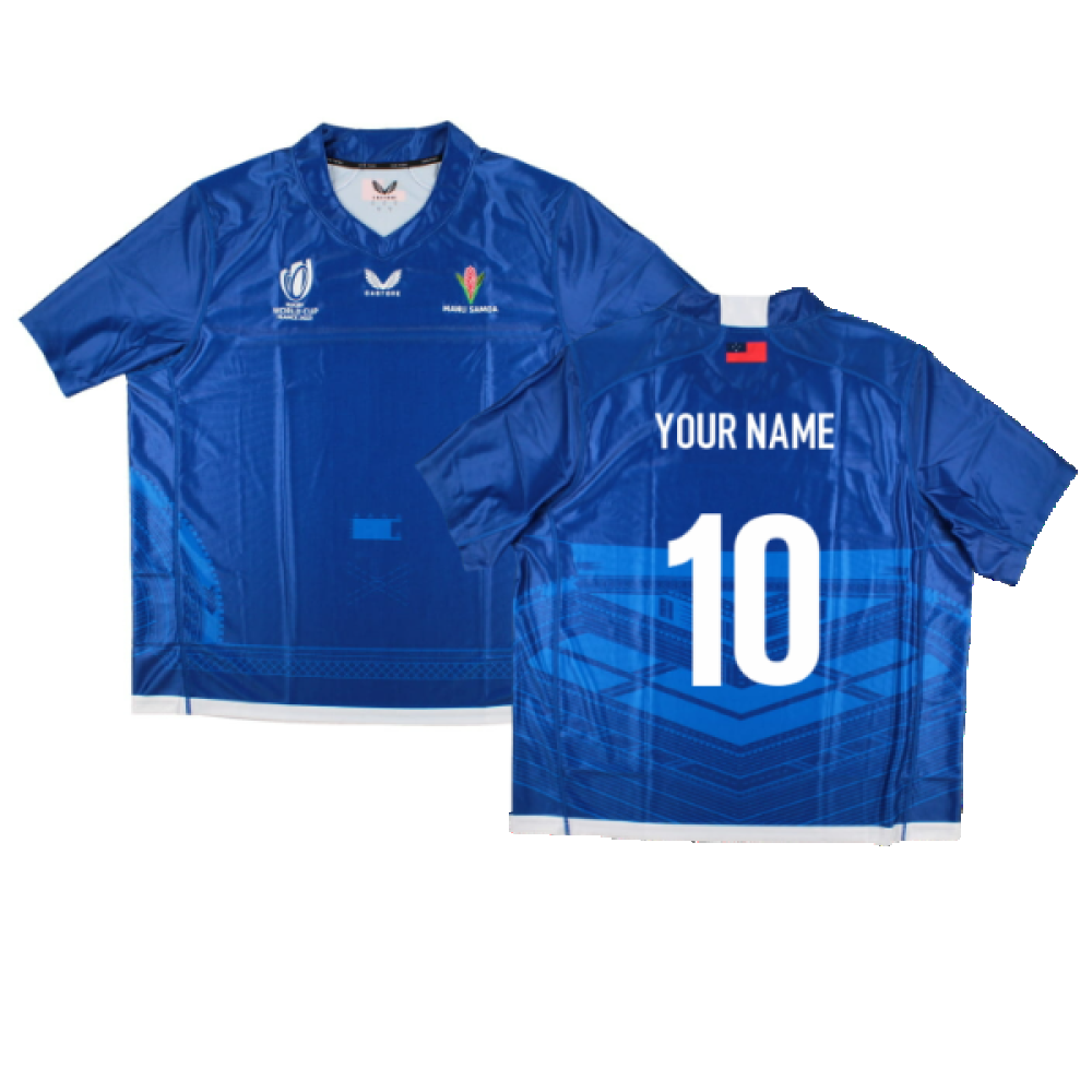 Samoa RWC 2023 Replica Home Rugby Shirt (Your Name) Product - Hero Shirts Castore   