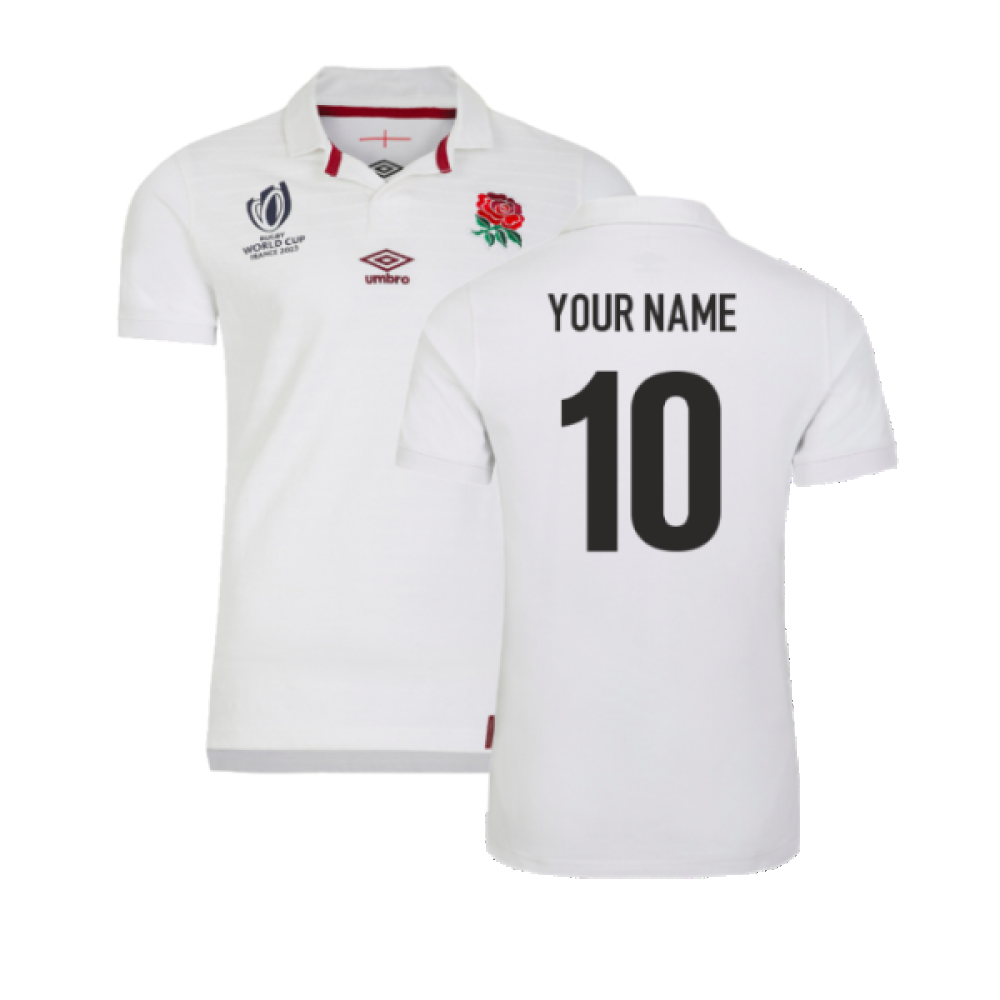 England RWC 2023 Home Classic SS Rugby Shirt (Your Name) Product - Hero Shirts Umbro   