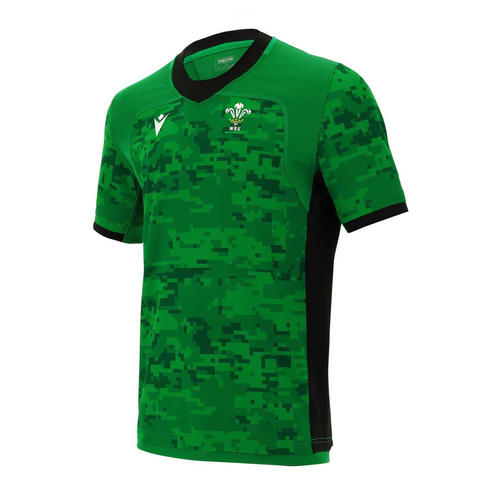2020-2021 Wales Training Rugby Jersey (Green) Product - General Macron   