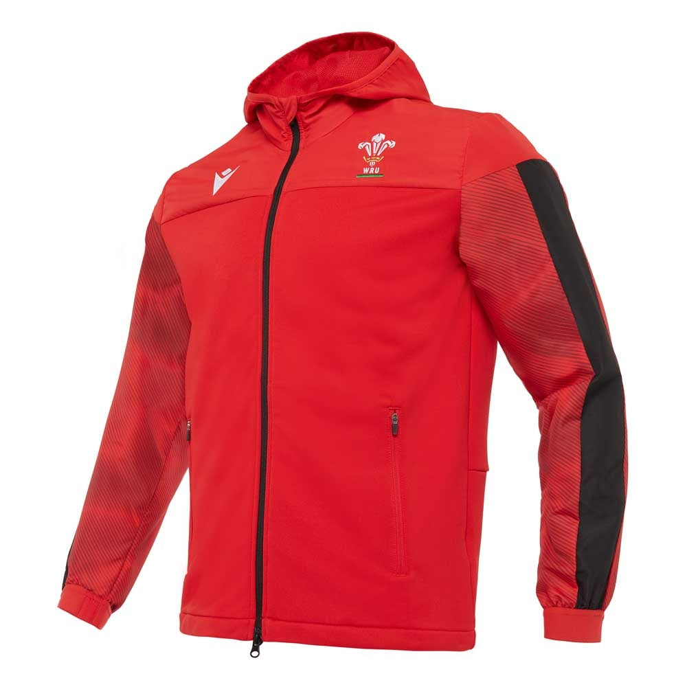 2020-2021 Wales Travel Full Zip Hooded Sweatshirt (Red) Product - Sweat Tops Macron   