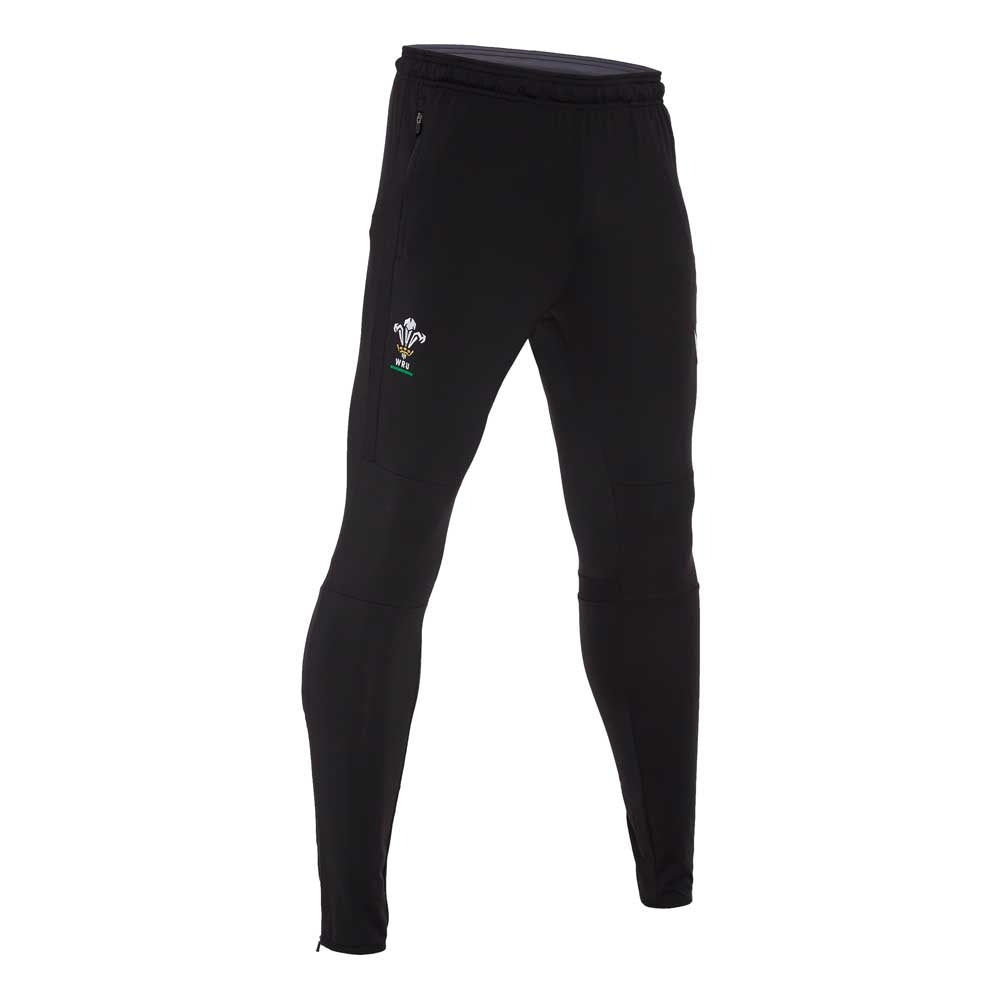 2020-2021 Wales Training Fitted Pants (Black) Product - Pants Macron   