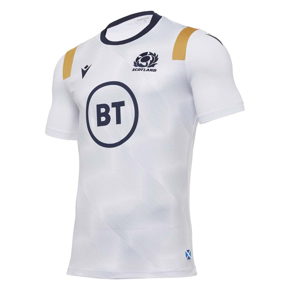 2020-2021 Scotland Poly Dry Gym T-Shirt (White) Product - T-Shirt Joma   