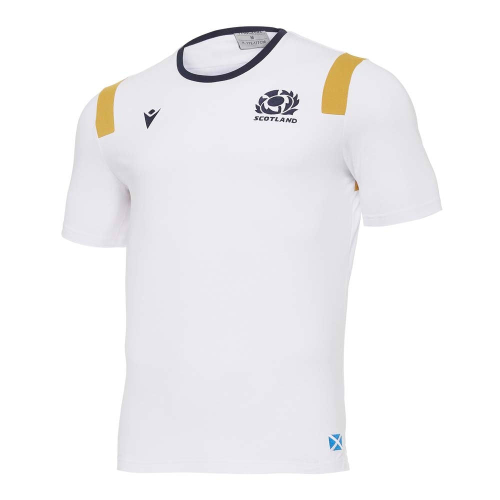 2020-2021 Scotland Official Travel Polycotton Shirt (White) Product - Football Shirts Macron   