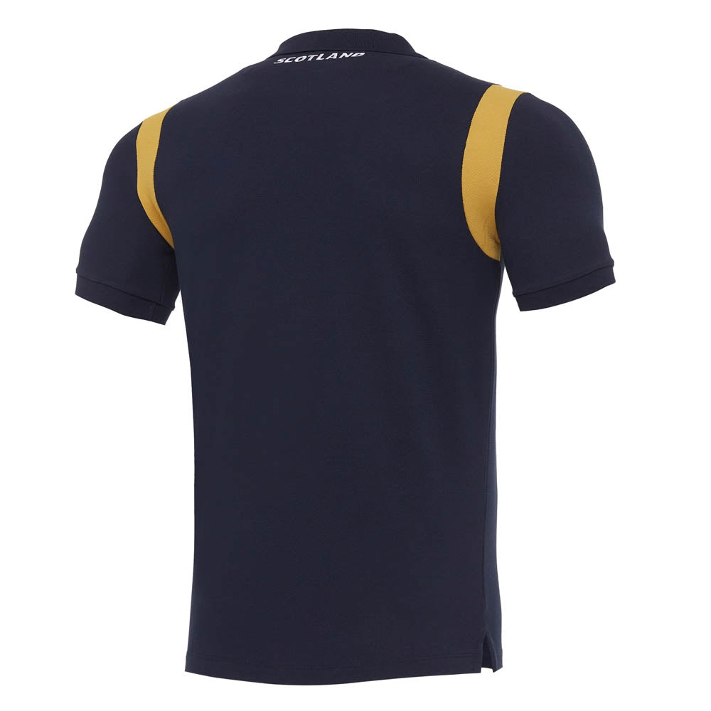 2020-2021 Scotland Official Polycotton Polo Shirt (Navy) Product - Polo Shirts Macron   