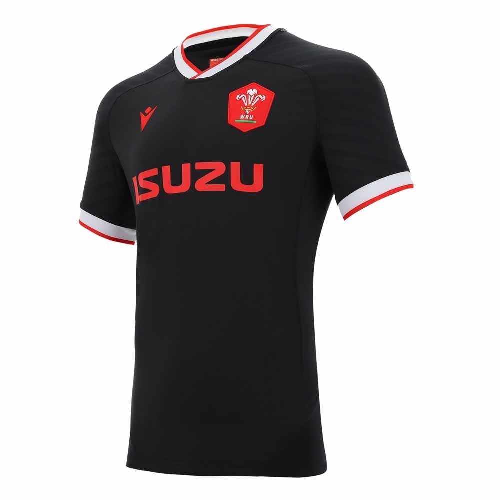 2020-2021 Wales Alternate Pro Body Fit Rugby Shirt Product - Football Shirts Macron   