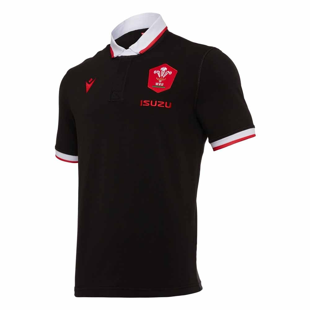 2020-2021 Wales Alternate SS Cotton Rugby Shirt Product - Football Shirts Macron   