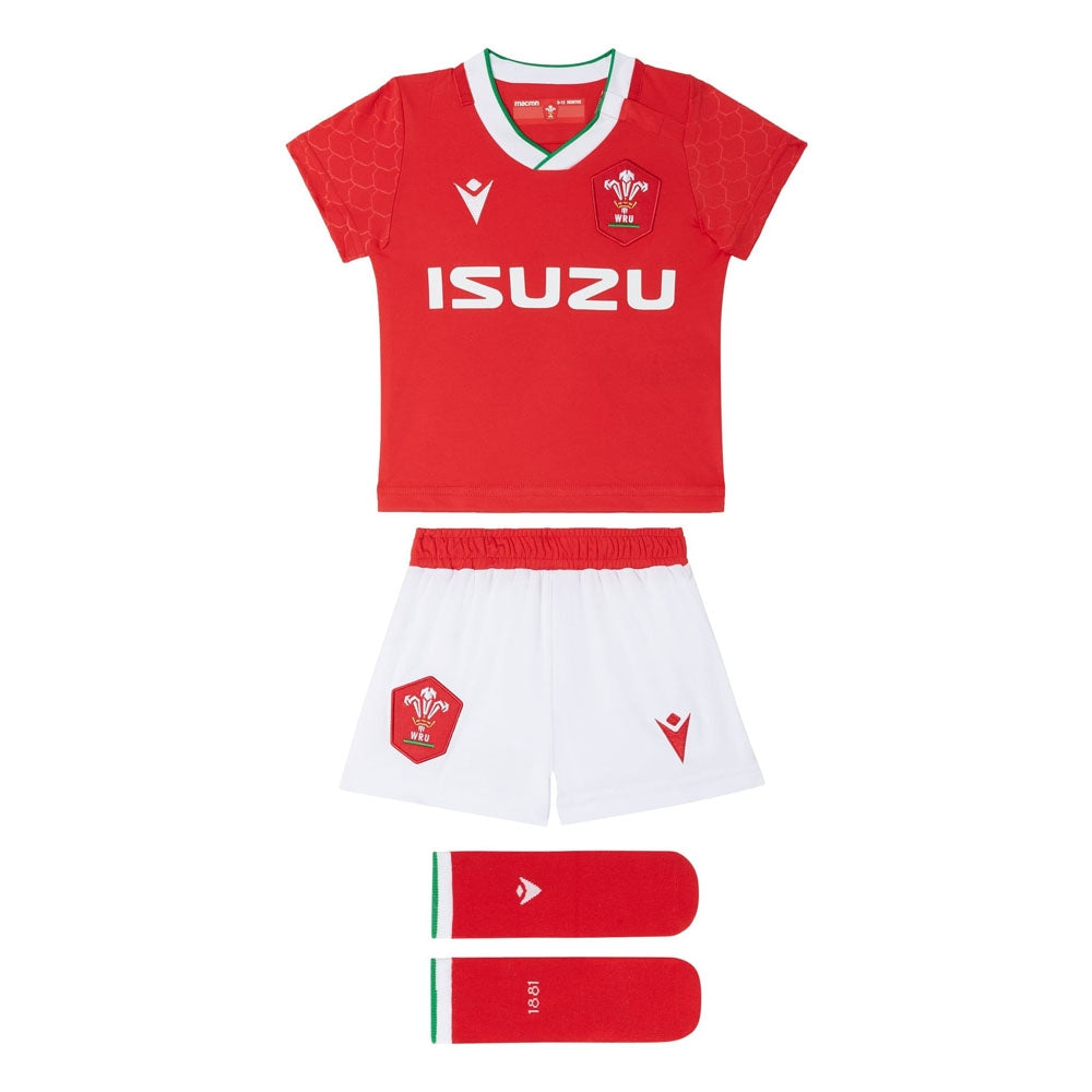 2020-2021 Wales Home Rugby Baby Kit Product - General Macron   