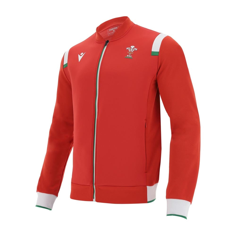 2020-2021 Wales Rugby Anthem Jacket (Red) Product - Jackets Macron   