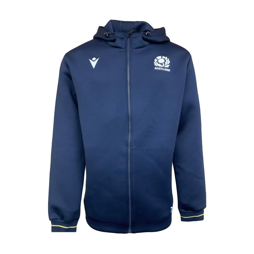 2020-2021 Scotland Heavy Cotton Full Zip Hoody (Navy) Product - Hoodies Macron   