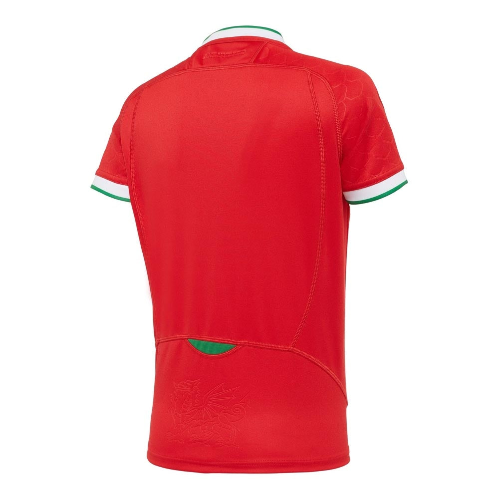 2020-2021 Wales Home Poly Replica Rugby Shirt (Kids) Product - Football Shirts Macron   
